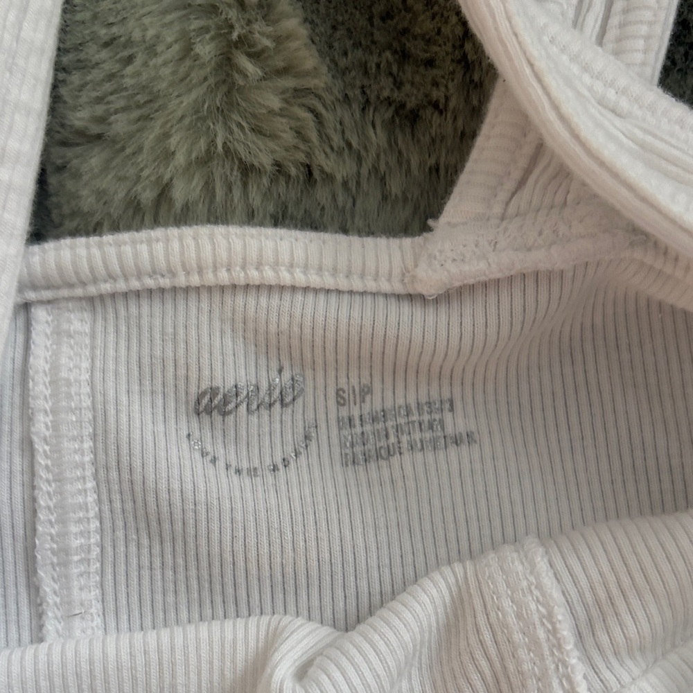 Aerie White Ribbed Tank - Picture 2 of 2